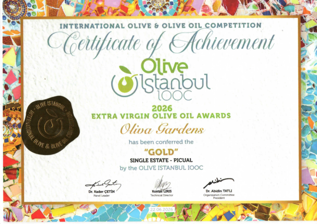 picual gold certificate